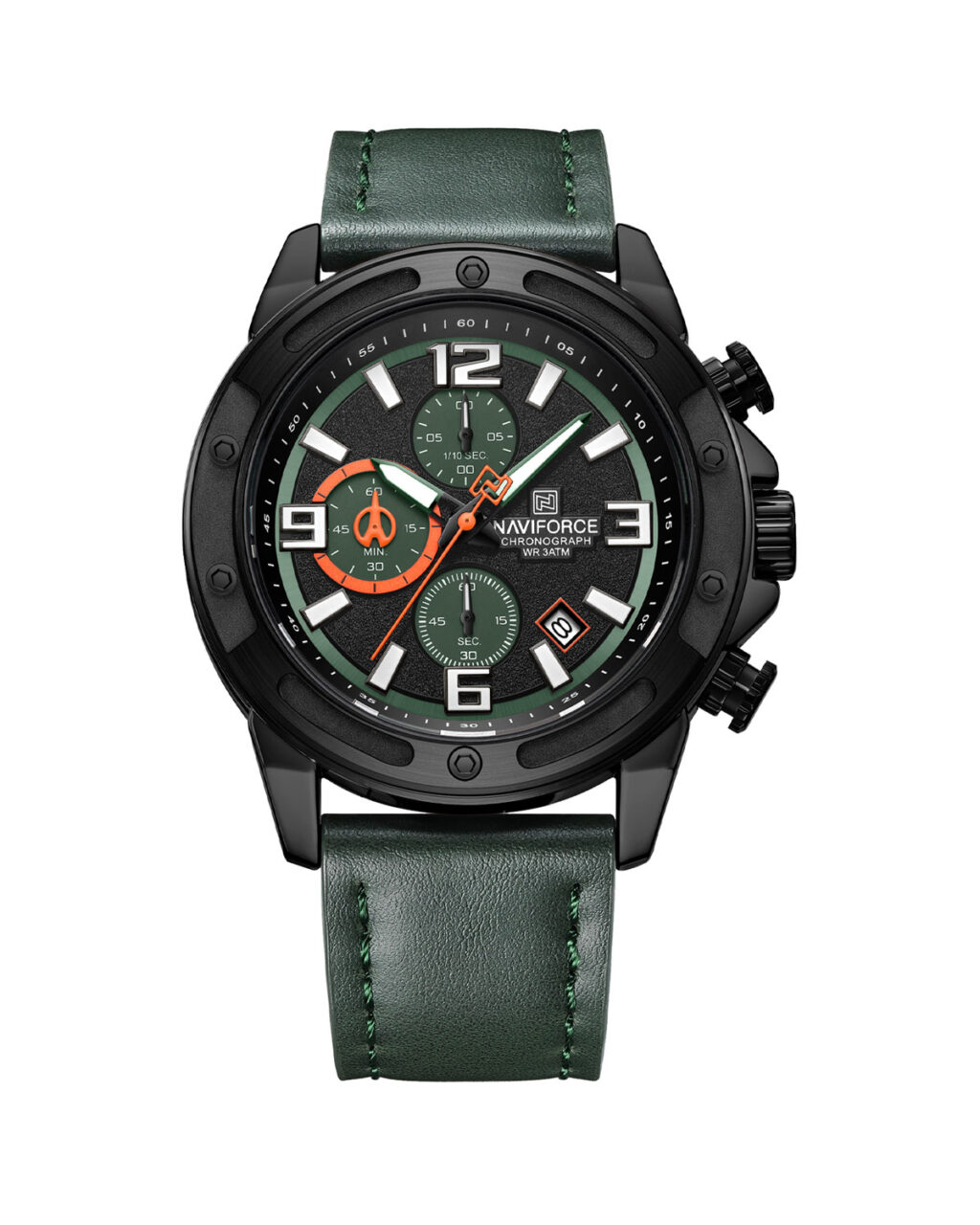 ساعت مچی مردانه ناوی فورس کرنوگراف NAVIFORCE NF8074 B/GN/GN