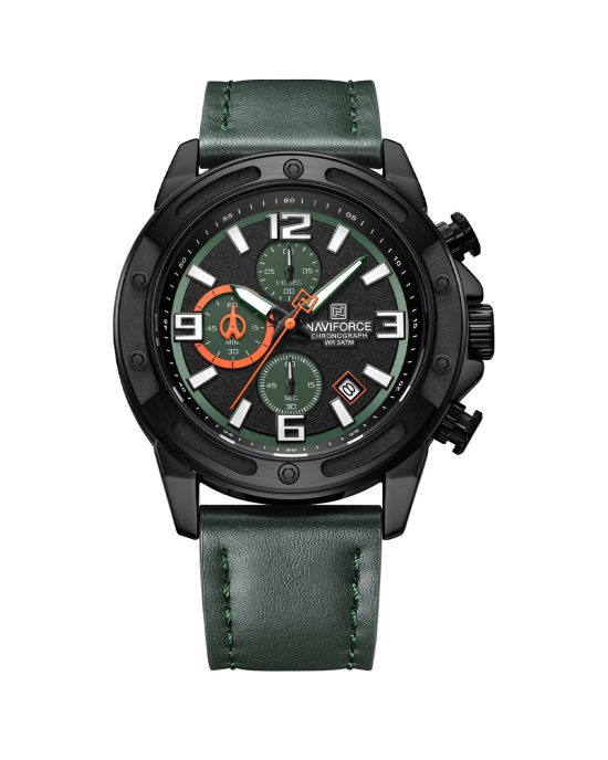 ساعت مچی مردانه ناوی فورس کرنوگراف NAVIFORCE NF8074 B/GN/GN