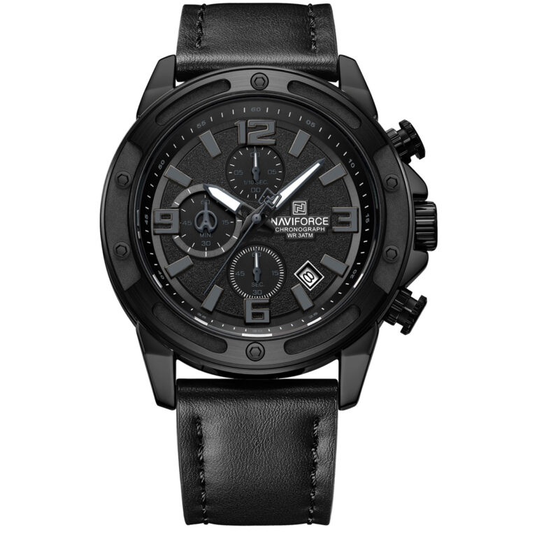 ساعت مچی مردانه ناوی فورس سه موتوره NAVIFORCE NF8074 B/GY/B