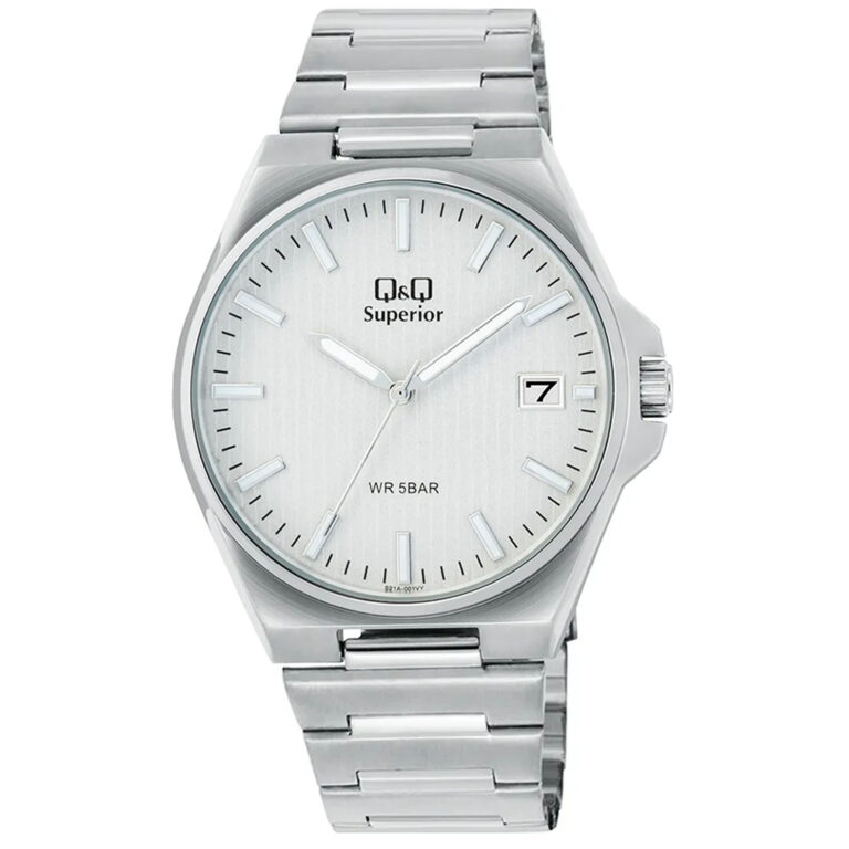 ساعت مچی مردانه کیو اند کیو بند استیل ضد آب Q&Q S21A-001VY