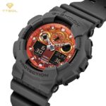 نمای جانبی ساعت مچی مردانه کاسیو جیشاک GA-100FL-8A