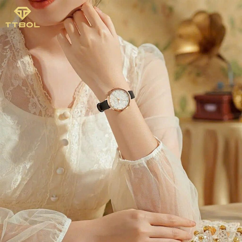 ساعت مچی زنانه جولیوس صفحه صدف JULIUS JA-1400A