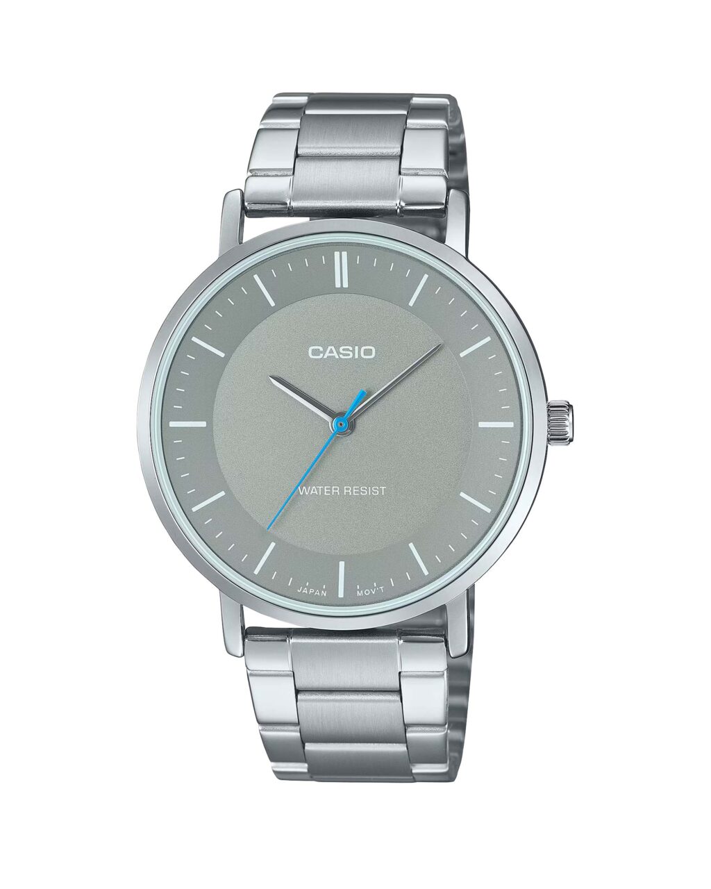 ساعت مچی مردانه کاسیو مدل CASIO MTP-VT04D-8E با بند استیل و صفحه طوسی