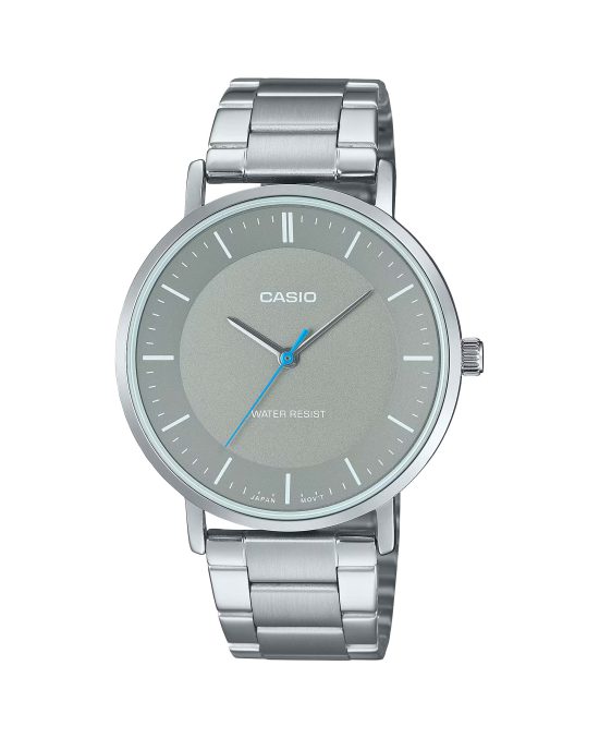 ساعت مچی مردانه کاسیو مدل CASIO MTP-VT04D-8E با بند استیل و صفحه طوسی