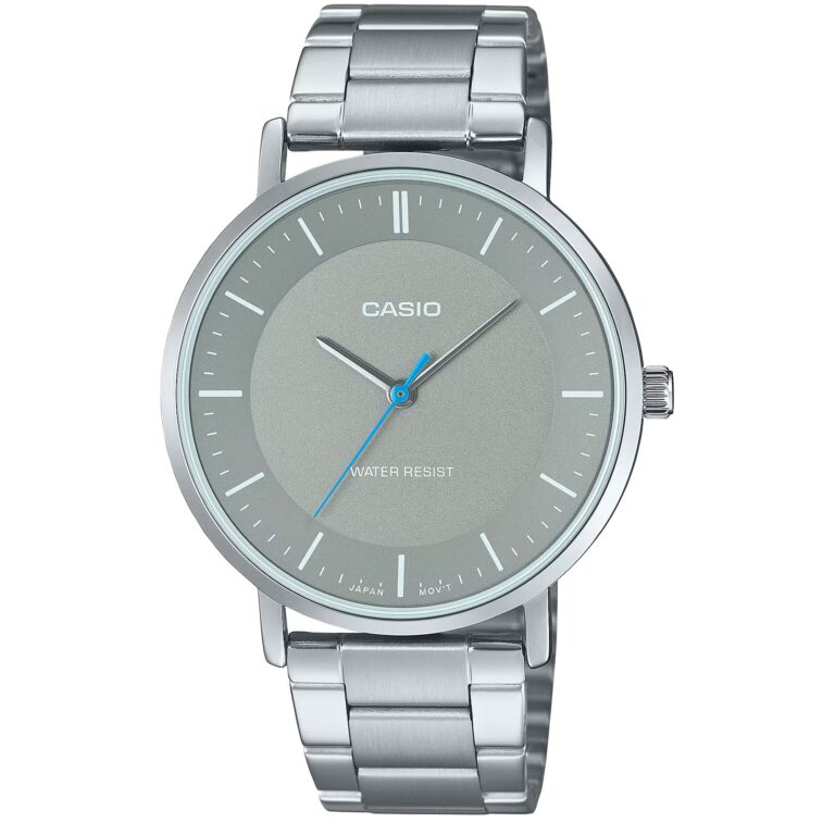 ساعت مچی مردانه کاسیو مدل CASIO MTP-VT04D-8E با بند استیل و صفحه طوسی