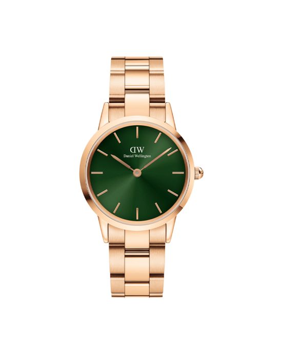 ساعت مچی زنانه دنیل ولینگتون رزگلد صفحه سبز DANIEL WELLINGTON DW00100420