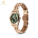 ساعت مچی زنانه دنیل ولینگتون رزگلد صفحه سبز DANIEL WELLINGTON DW00100806