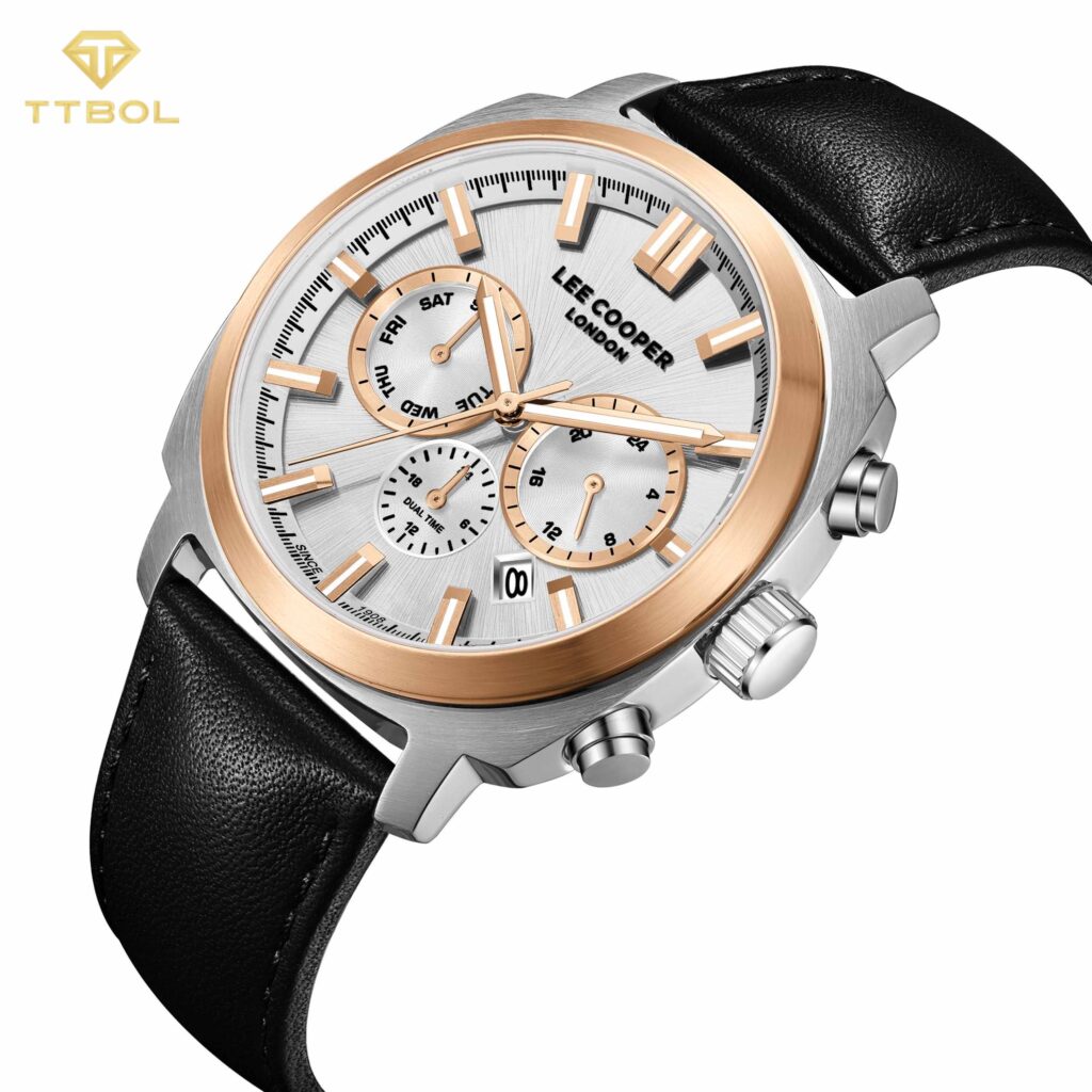ساعت مچی مردانه لی کوپر مشکی صفحه سیلور LEE COOPER LC08172.531