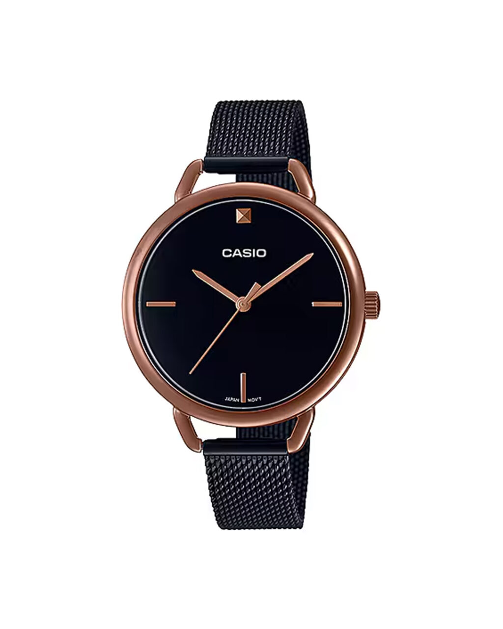 ساعت مچی زنانه کاسیو با بند حصیری مشکی CASIO LTP-E415MBR-1C