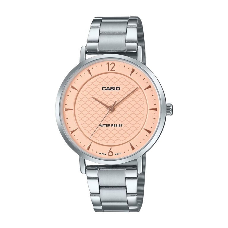 ساعت مچی زنانه کاسیو صفحه صورتی CASIO LTP-VT04D-4A