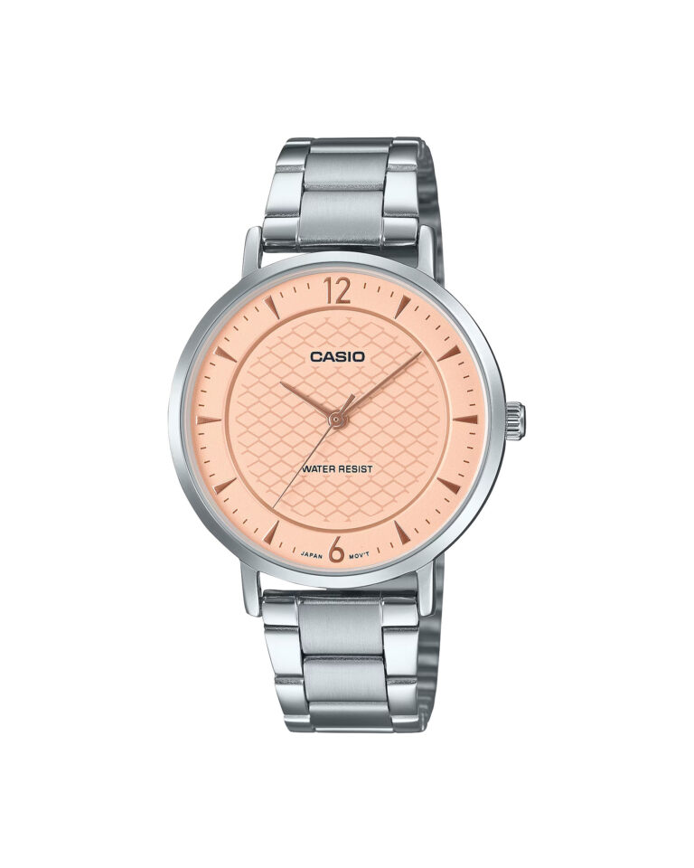 ساعت مچی زنانه کاسیو صفحه صورتی CASIO LTP-VT04D-4A