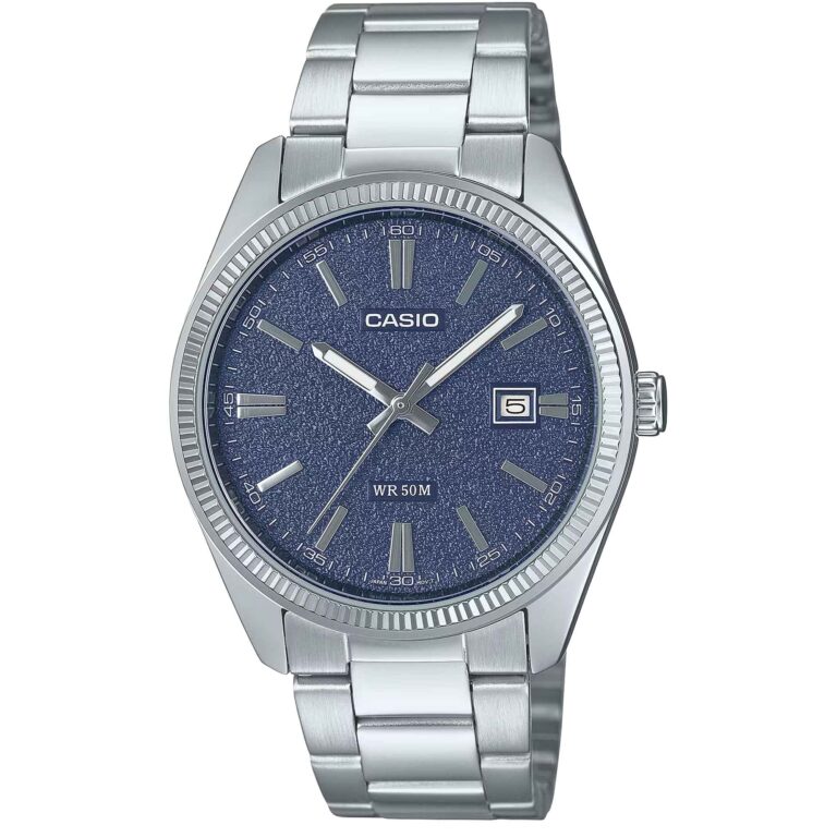 ساعت مچی کاسیو مردانه CASIO MTP-1302DA-2A1V با بند استیل و صفحه آبی