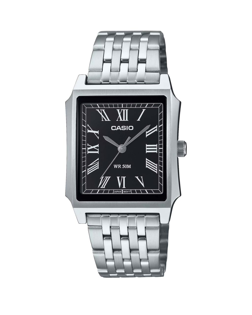 ساعت مچی مردانه کاسیو تانک با بند استیل CASIO MTP-B190D-1BV