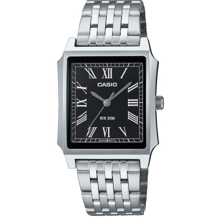 ساعت مچی مردانه کاسیو تانک با بند استیل CASIO MTP-B190D-1BV