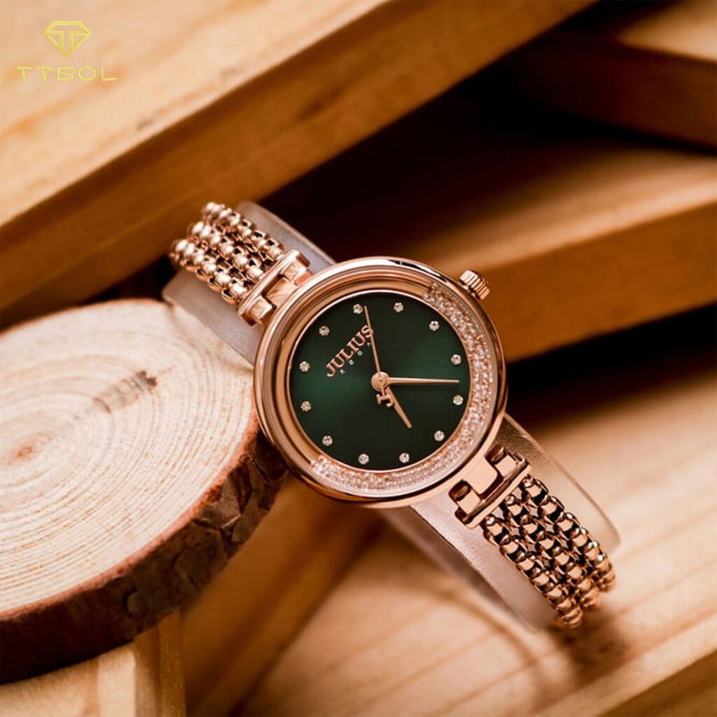 ساعت مچی زنانه جولیوس صفحه سبز JULIUS JA-1285C