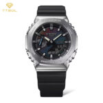 ساعت مچی مردانه کاسیو جیشاک بدنه استیل CASIO G-SHOCK GM-2100RW-1A