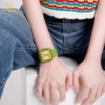 ساعت مچی زنانه ناوی فورس بند سبز NAVIFORCE NF7106 GN/G/GN