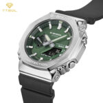 پشت ساعت مچی کاسیو جی شاک GBM-2100A-1A3 با استیل ضدزنگ و حک لوگوی G-SHOCK برای تضمین اصالت محصول.
