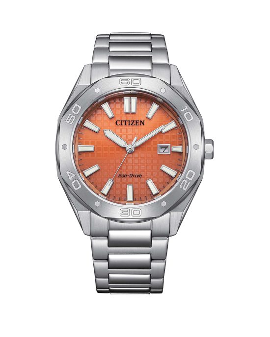 ساعت مچی مردانه سیتیزن صفحه نارنجی CITIZEN BM7630-80Z