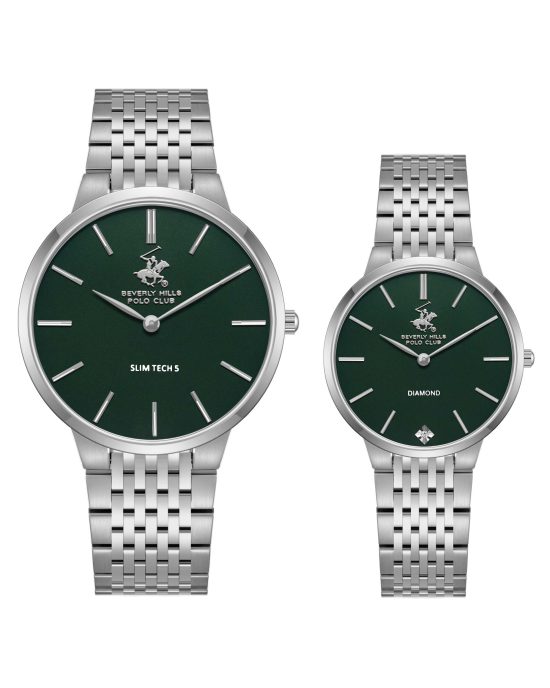 ساعت مچی ست بورلی هیلز پولو کلاب صفحه سبز BEVERLY HILLS POLO CLUB BP3776X.370 BP3775X.370