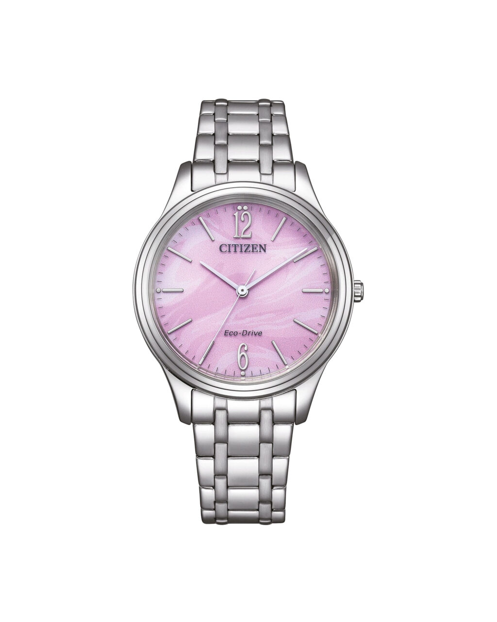 ساعت مچی زنانه سیتیزن صفحه صورتی صدفی CITIZEN EM0411-71X