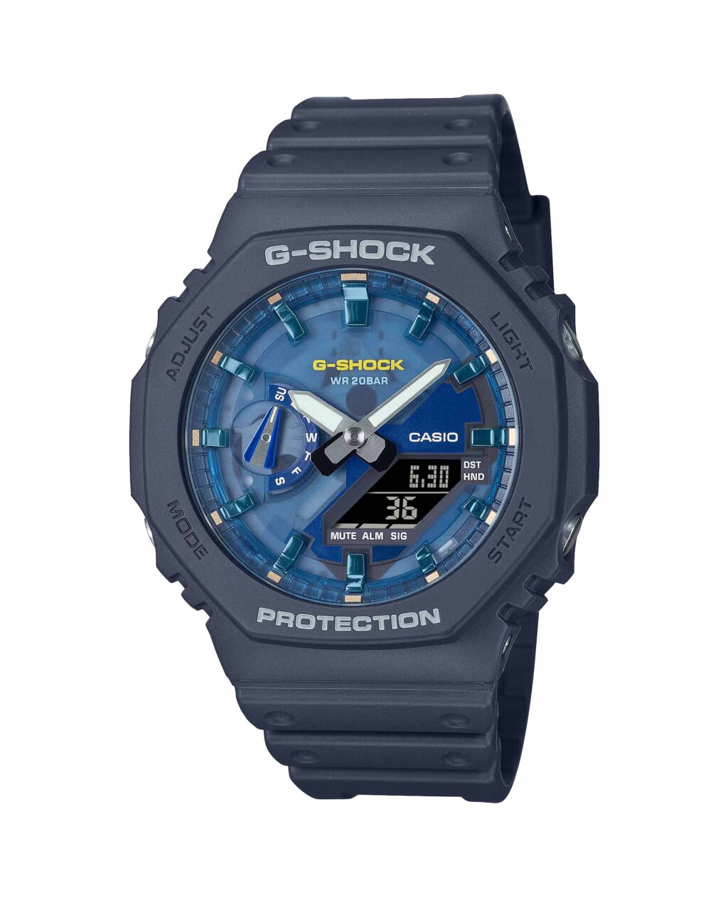 ساعت مچی مردانه کاسیو جیشاک اورجینال GA-2100AS-2A