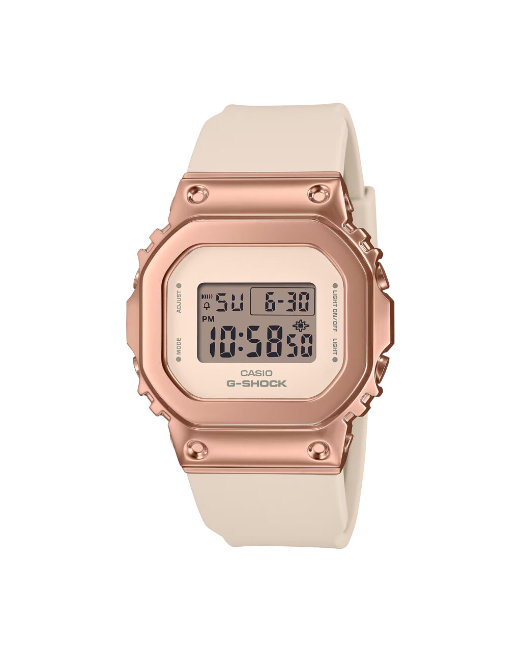 ساعت مچی دخترانه کاسیو جیشاک رزگلد CASIO G-SHOCK GM-S5600UPG-4