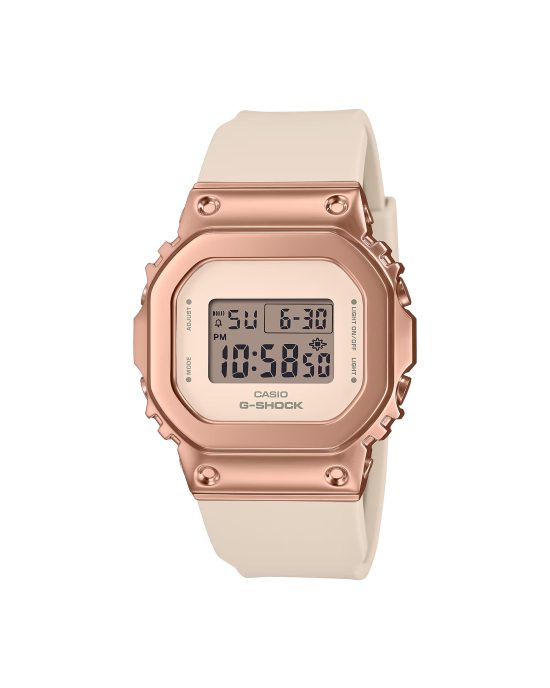 ساعت مچی دخترانه کاسیو جیشاک رزگلد CASIO G-SHOCK GM-S5600UPG-4