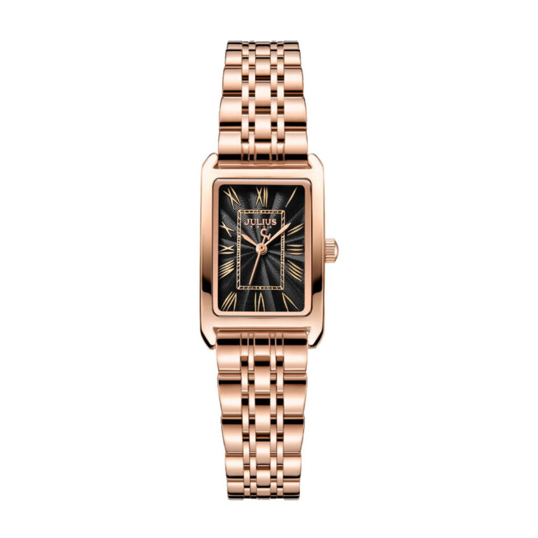 ساعت مچی زنانه جولیوس چهارگوش بند استیل JULIUS JA-1252D