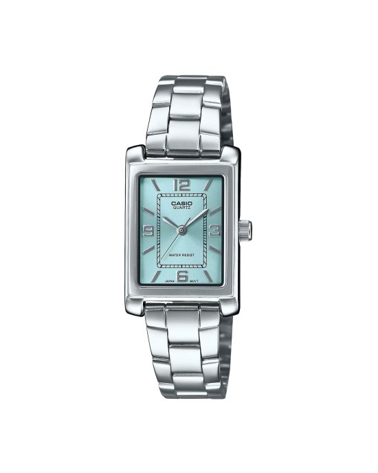ساعت مچی زنانه کاسیو تانک صفحه تیفانی CASIO LTP-1234DD-2A
