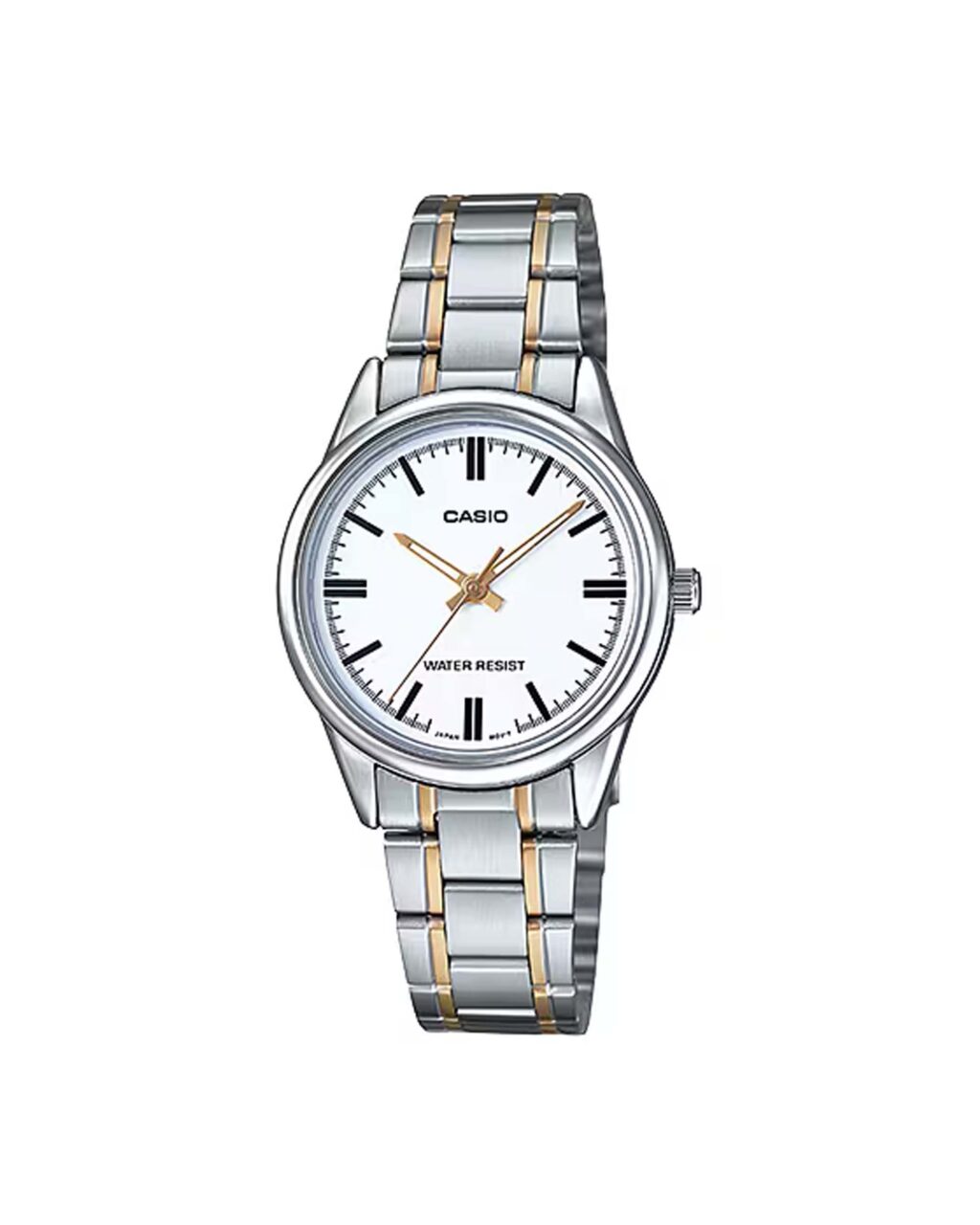 ساعت مچی زنانه کاسیو بند سیلور طلایی CASIO LTP-V005SG-7A