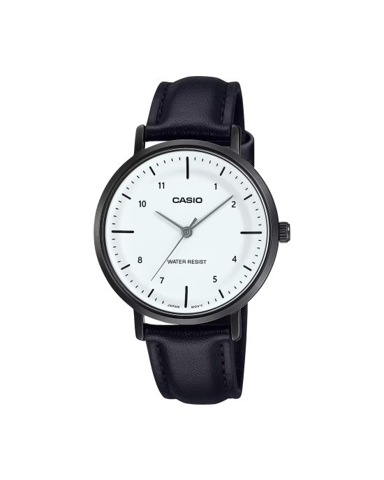 ساعت مچی زنانه کاسیو با بند چرمی CASIO LTP-VT03BL-7B