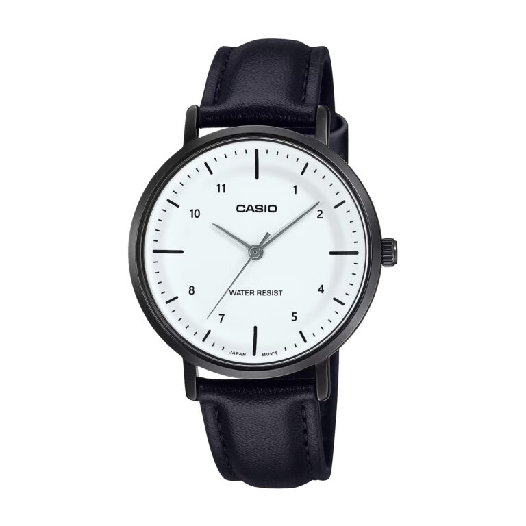 ساعت مچی زنانه کاسیو با بند چرمی CASIO LTP-VT03BL-7B