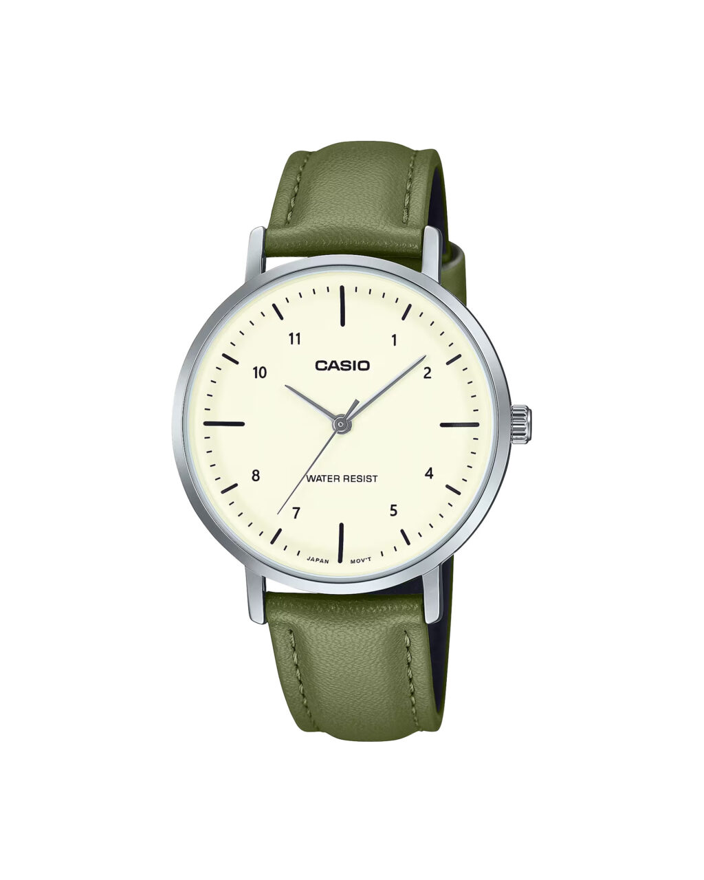 ساعت مچی زنانه کاسیو بند چرم سبر رنگ CASIO LTP-VT03L-3B