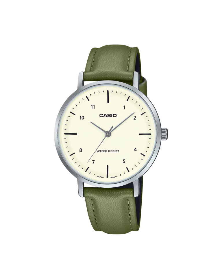 ساعت مچی زنانه کاسیو بند چرم سبر رنگ CASIO LTP-VT03L-3B
