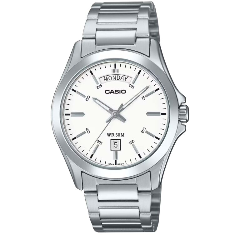 ساعت مچی کلاسیک مردانه کاسیو صفحه سفید CASIO MTP-1370D-7A3V