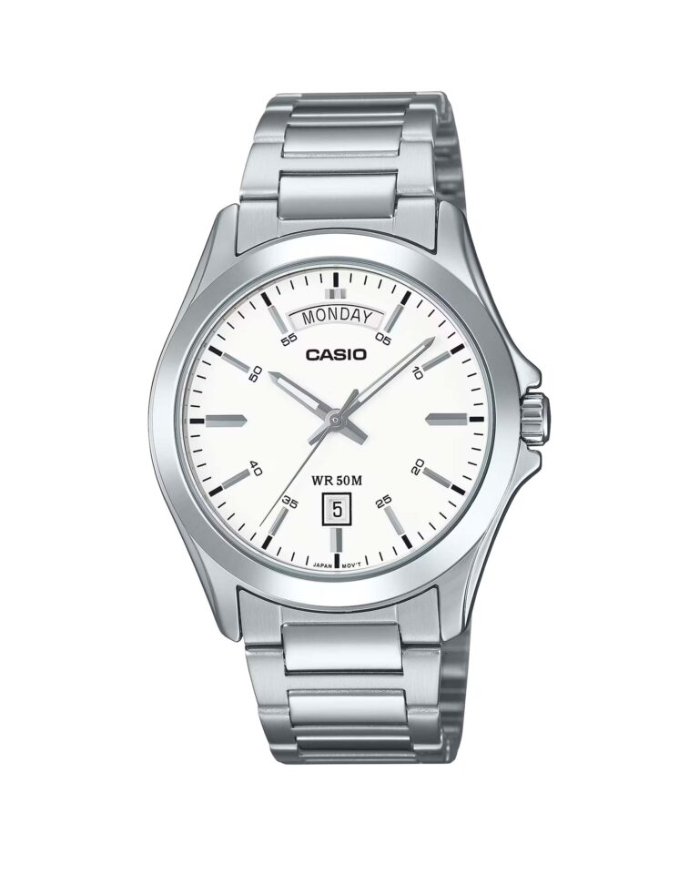 ساعت مچی کلاسیک مردانه کاسیو صفحه سفید CASIO MTP-1370D-7A3V