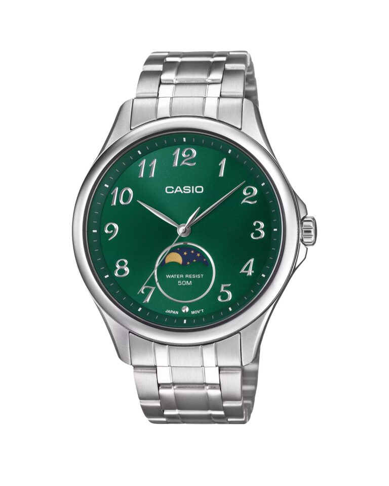 ساعت مچی مردانه کاسیو موون فیز صفحه سبز CASIO MTP-M110D-3AV
