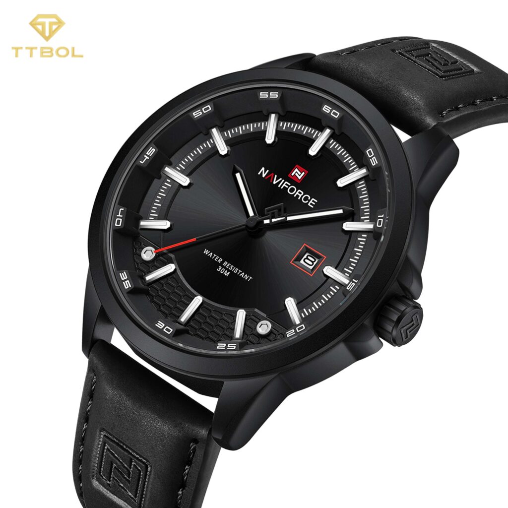 ساعت مچی مردانه ناوی فورس تمام مشکی NAVIFORCE NF9248L B/B/B