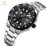 ساعت مچی مردانه ناوی فورس سیلور صفحه مشکی NAVIFORCE NF9249 S/B/S