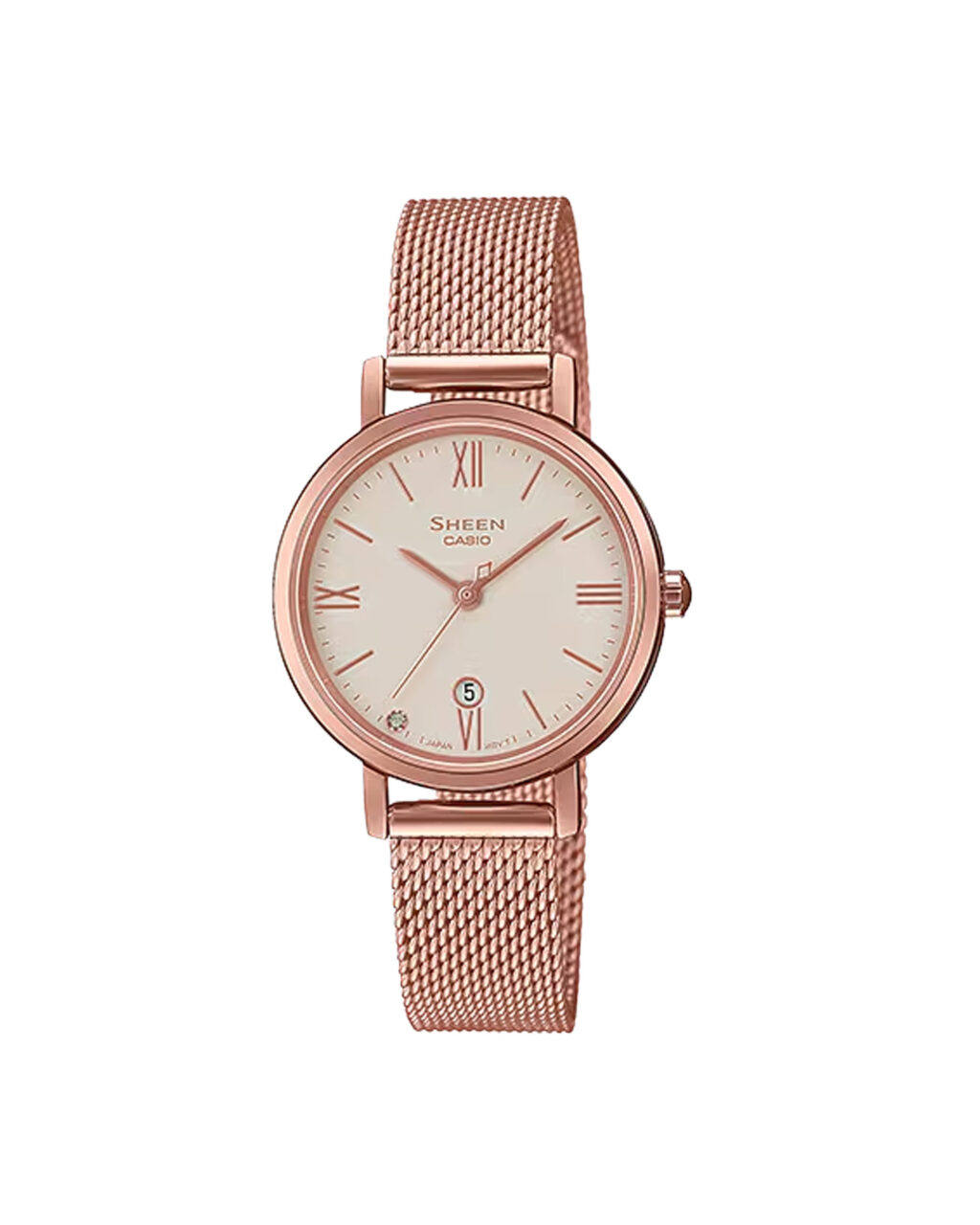 ساعت مچی زنانه کاسیو شین شیشه ضد خش CASIO SHEEN SHE-4540CGM-4A