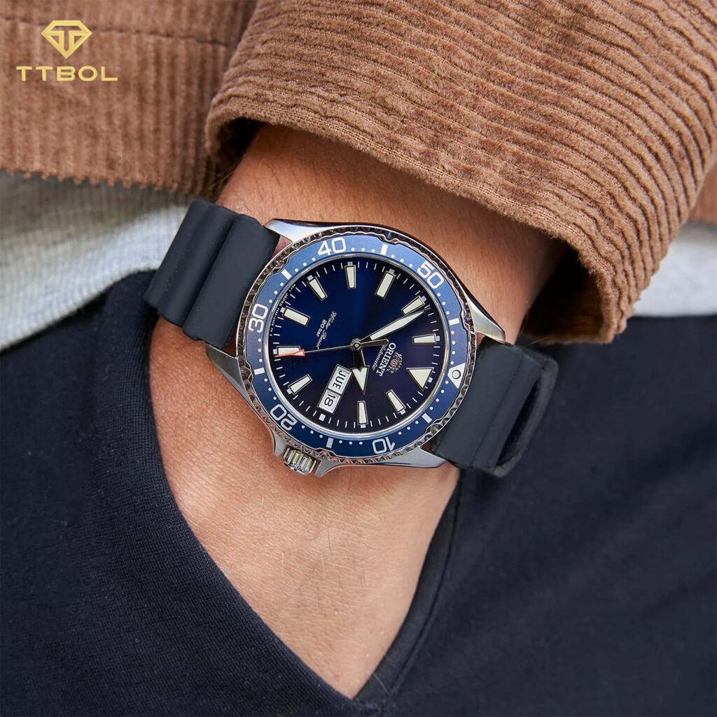 ساعت مچی مردانه اورینت غواصی بند سیلیکونی ORIENT RA-AA0006L19B