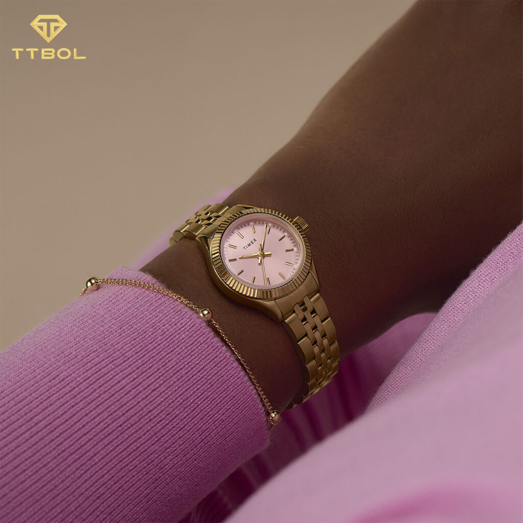 ساعت مچی زنانه تایمکس صفحه صورتی TIMEX TW2W90800