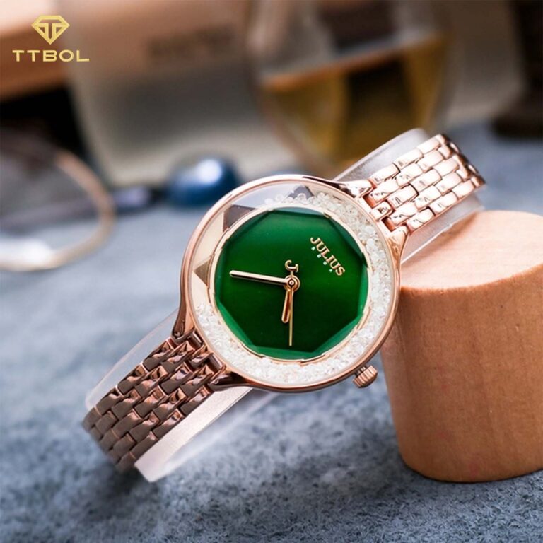 ساعت مچی زنانه جولیوس نگین دار JULIUS JA-1272B