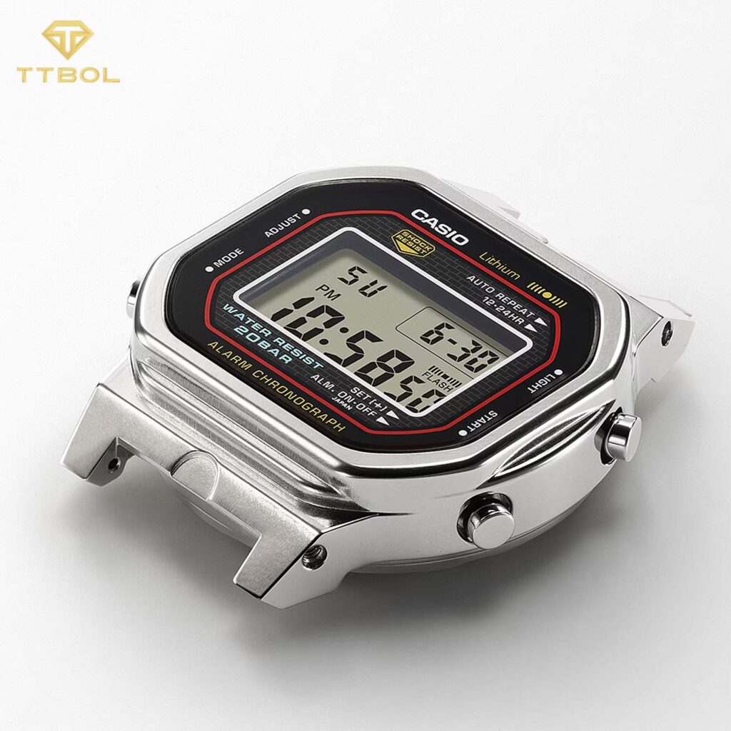 ساعت مچی مردانه کاسیو جیشاک بدنه استیل CASIO G-SHOCK DW-5000R-1A