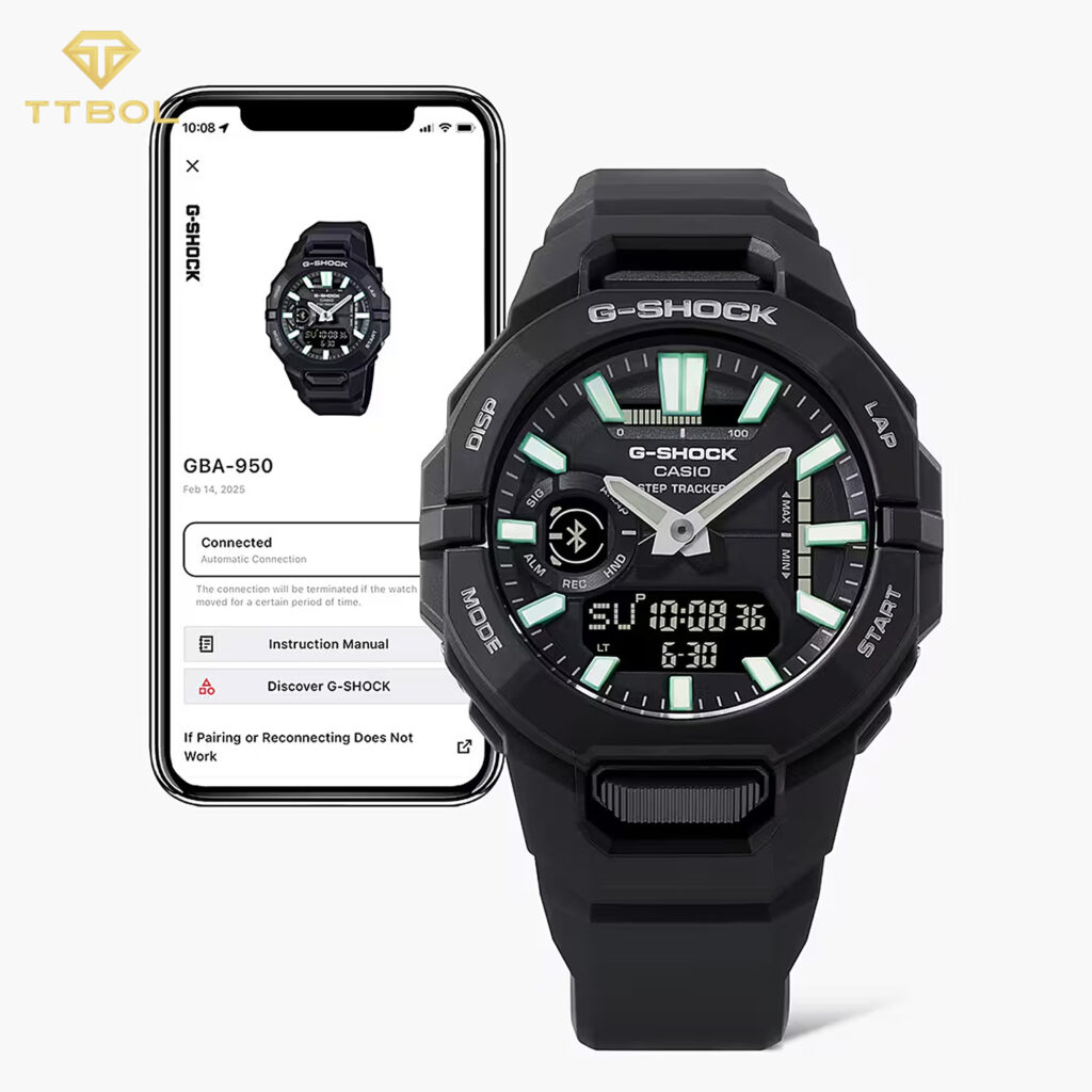 ساعت مچی مردانه کاسیو جیشاک بلوتوثی CASIO G-SHOCK GBA-950-1A