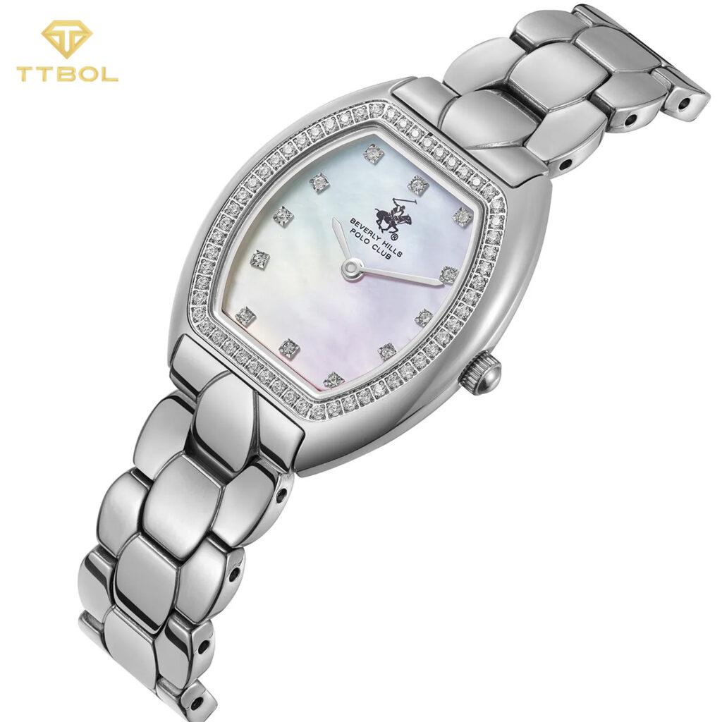 ساعت مچی زنانه بورلی هیلز پولو کلاب صفحه صدفی BEVERLY HILLS POLO CLUB BP3642C.320