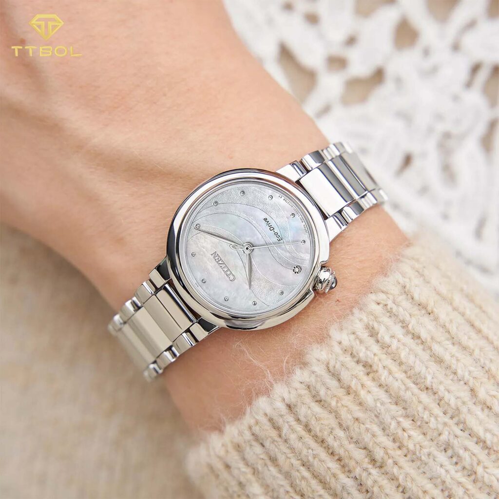 ساعت مچی زنانه سیتیزن شیشه سافایر CITIZEN EM0910-80D