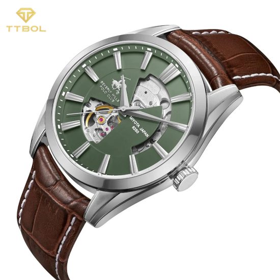 ساعت مچی مردانه بورلی هیلز پولو کلاب صفحه اسکلتون BEVERLY HILLS POLO CLUB BP3662X.374