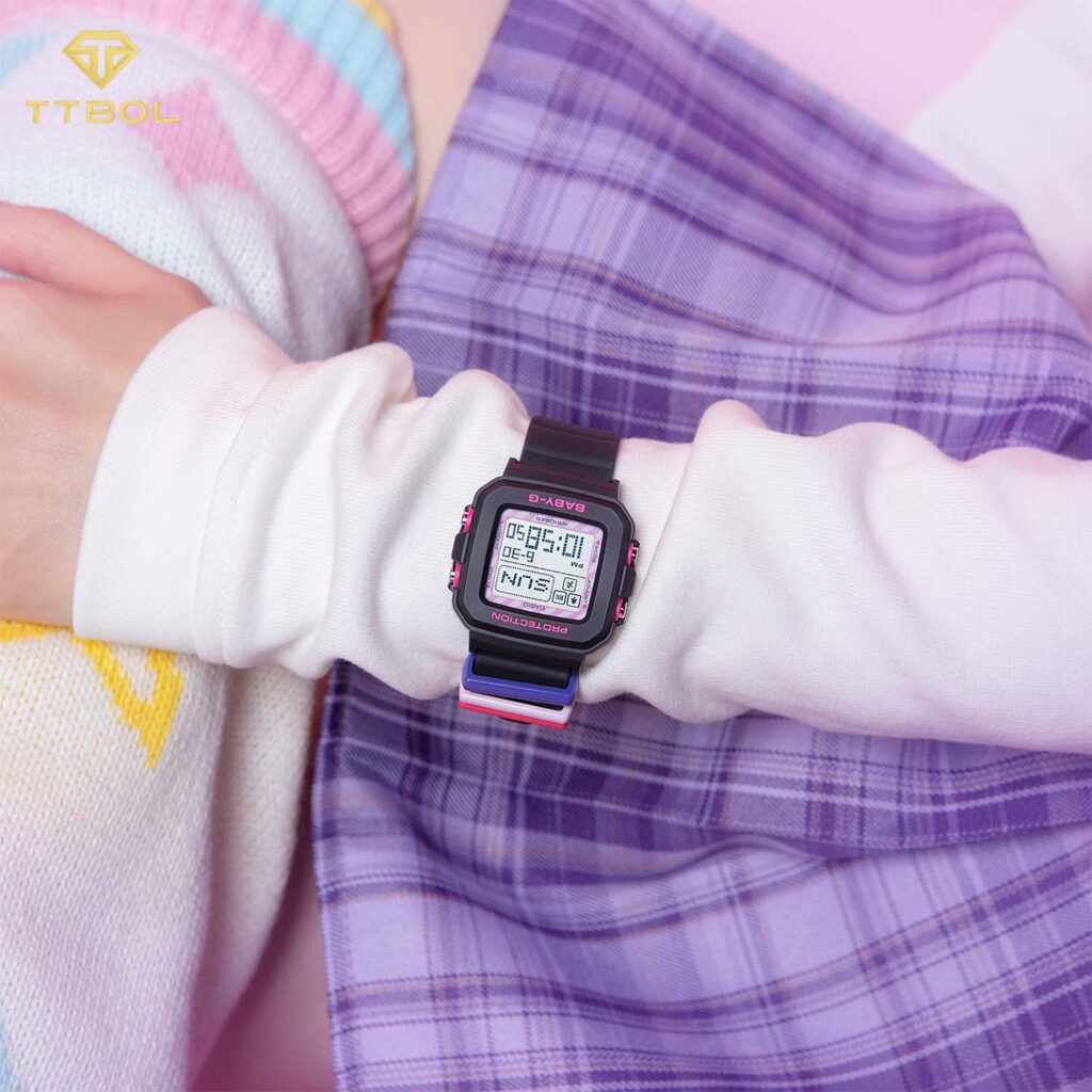 ساعت مچی زنانه کاسیو بی بی جی صفحه مربعی CASIO BABY-G BGD-10KKM-1